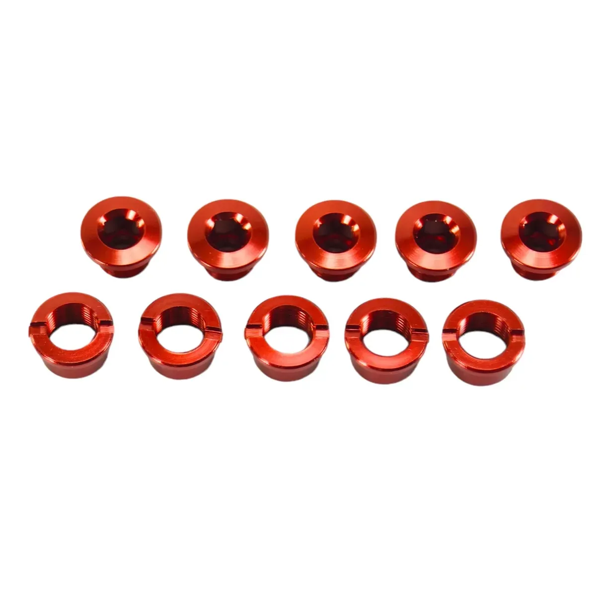 SD Alloy Chainring Bolts, set of 5 Red